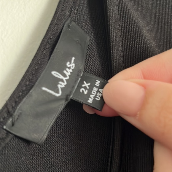 Black A-line dress - Picture 3 of 3